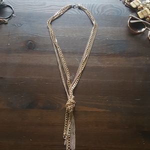 Gold, clunky necklace